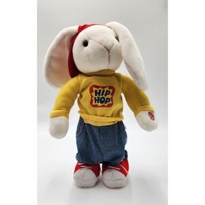 Vintage‎ Avon HIP HOP HARRY Dancing Singing PLUSH 15" Bunny Rabbit 2002  Tested